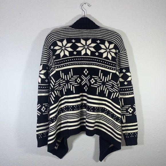 Express Heavy Drape Open Front Wool Blend Cardigan - Picture 6 of 7